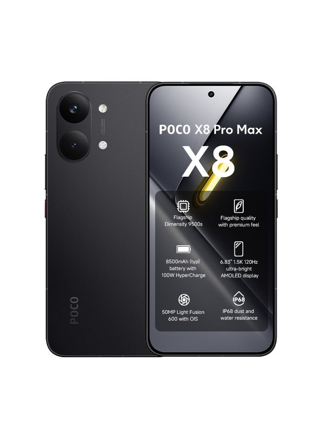 POCO X8 Pro Max Dual SIM 5G Black 12GB…