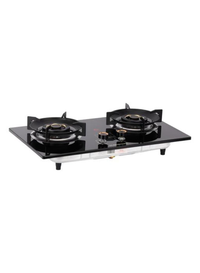 Compare Olsenmark 2 Burner Gas Hob with Digital Display – OMCH7077, 8mm Tempered Glass Top, Heavy Brass Burners, Auto Ignition, Cast Iron Pan Support, Low Gas Consumption, Black 2 OMCH7077 black at KSA Price