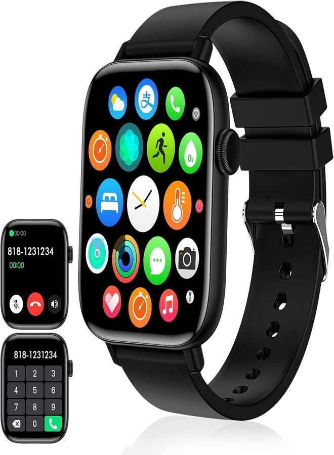 Compare Smart Watch for Men  1.90 HD Touch Screen Smartwatch, Bluetooth Call, Fitness Tracker with 120+ Sport Modes, Heart Rate & Sleep Monitor, IP68 Waterproof Smart Watches for Android & iPhone, Black at KSA Price