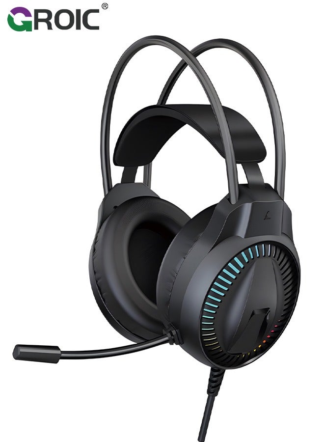 Black Gaming Over Ear Headphone, Suspension Headband,…
