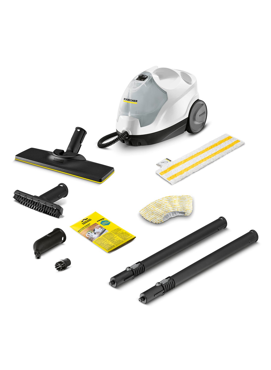 Compare SC 4 EasyFix Steam Cleaner, Continuous Cleaning, 2Tank System, ChemicalFree, 3.5 Bar Pressure 2000 W 15126330.0 White at KSA Price