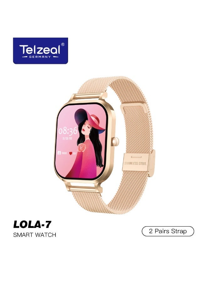 LOLA-7 Super-Slim Stylish Stainless Steel Ladies Smartwatch…