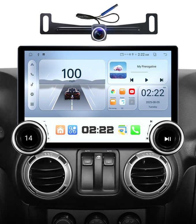 Compare Car Stereo Radio Replacement Upgrade For Jeep Wrangler Jk 20072018 Dodge Ram Pickup 20092012 Wired Wireless Carplay Android Auto Gps Navigation Touchscreen Head Unit Double Knobs 4+64 at KSA Price