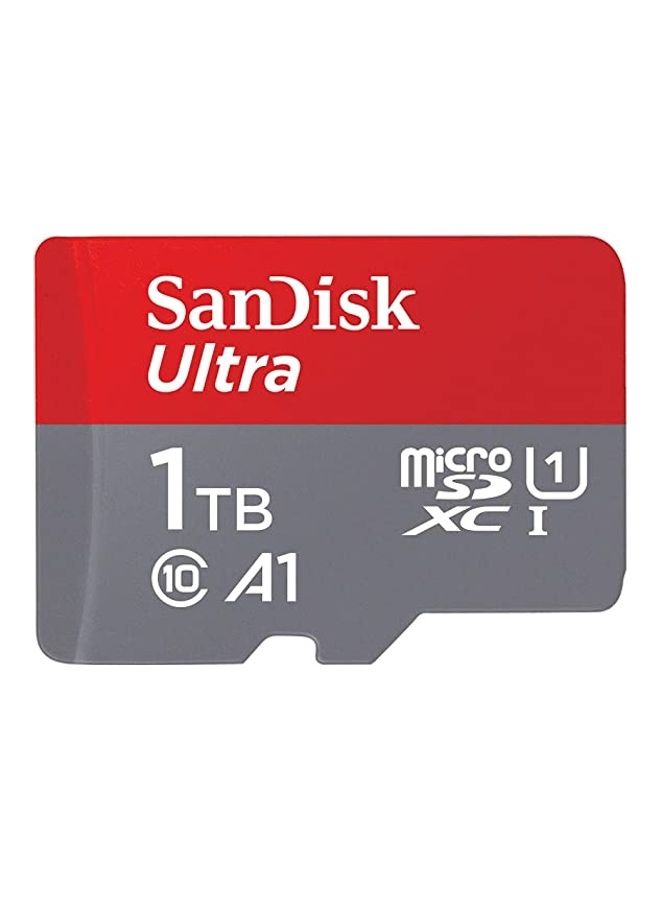 1 TB Ultra UHS I MicroSD Card speeds of…