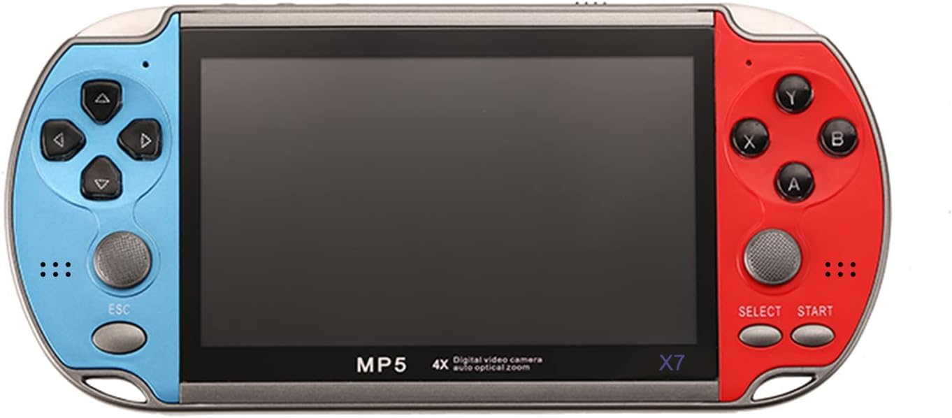 Compare Derovan X7 Plus 4.3? Retro Handheld Game Console – 8 GB Memory, 1,000+ BuiltIn Games, Dual Joysticks, MP5, TV Output, Rechargeable at KSA Price