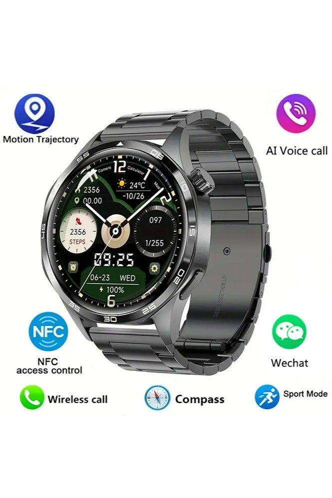 Compare Smart Watch, 1.53 HD Screen Smartwatch for Men AnswerMake Call, Fitness Watch with Sleep MonitorSteps Monitor, 100+ Sports Modes, Activity Trackers, Black at KSA Price