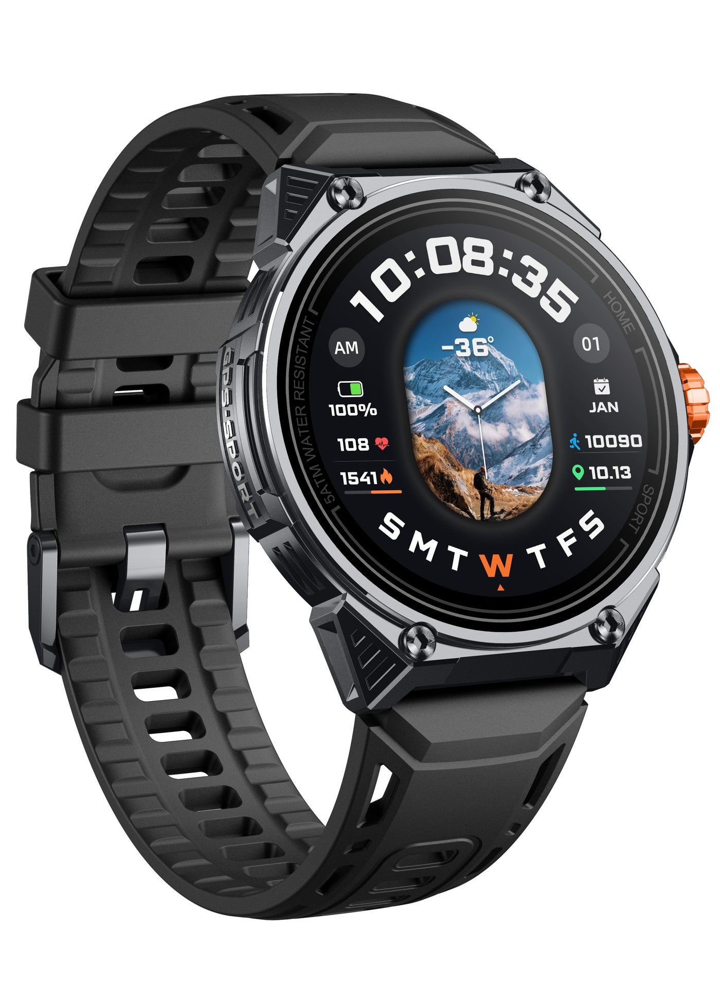 Compare Alfa Urban Sports Smart Watch with 1.43” AMOLED Display Bluetooth Smart Calling  Stress Level Monitoring  Sleep Monitoring Health Monitoring  Durable Men Smartwatch for Gym, Outdoor Black at KSA Price
