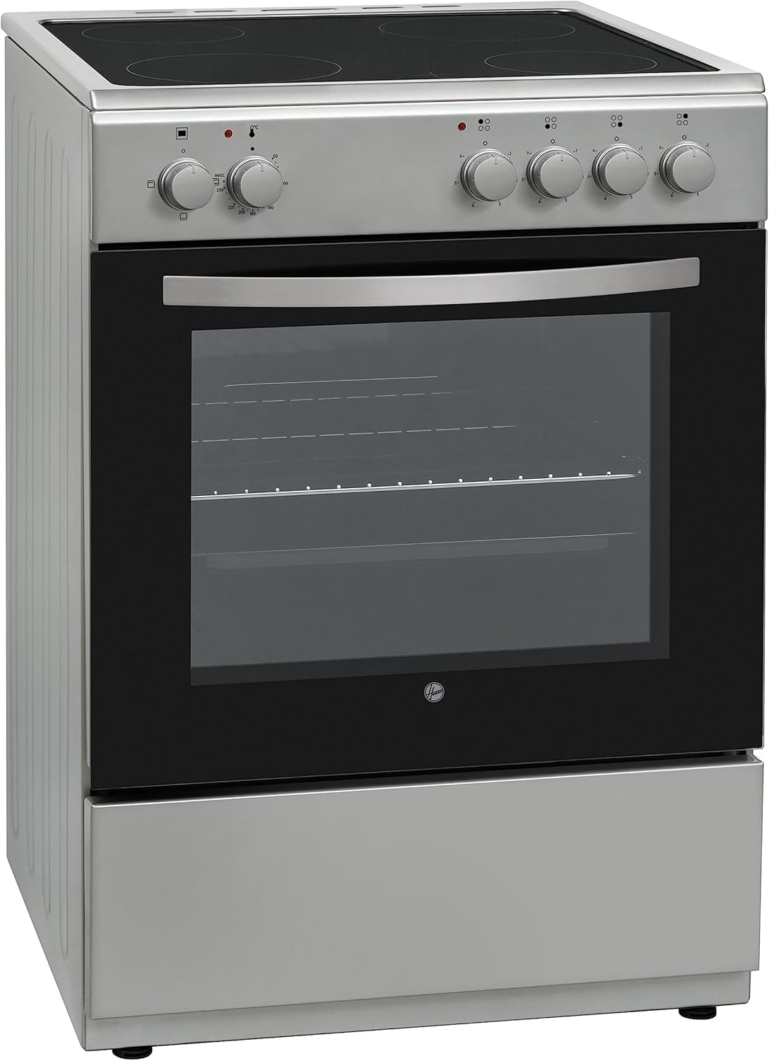 Hoover 60x60 Vitro Ceramic Cooker, Stainless Steel,…