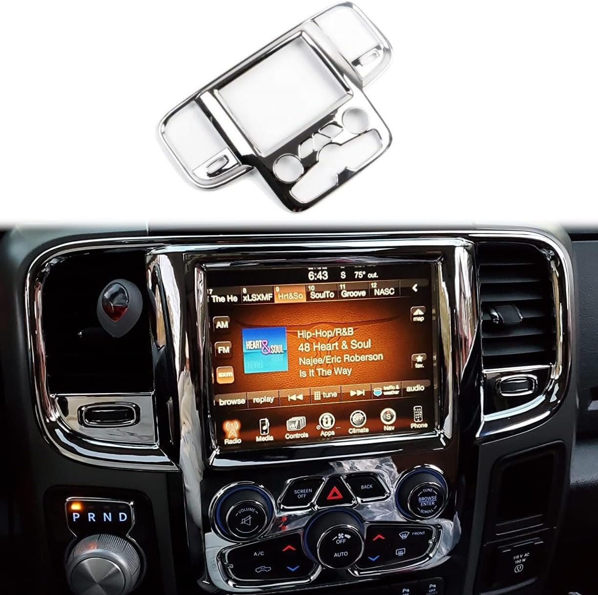 Compare JSTOTRIM Chrome Central Control AC Vent Navigation Panel Trim Cover for 20132018 Dodge RAM 1500 2500 3500 at KSA Price
