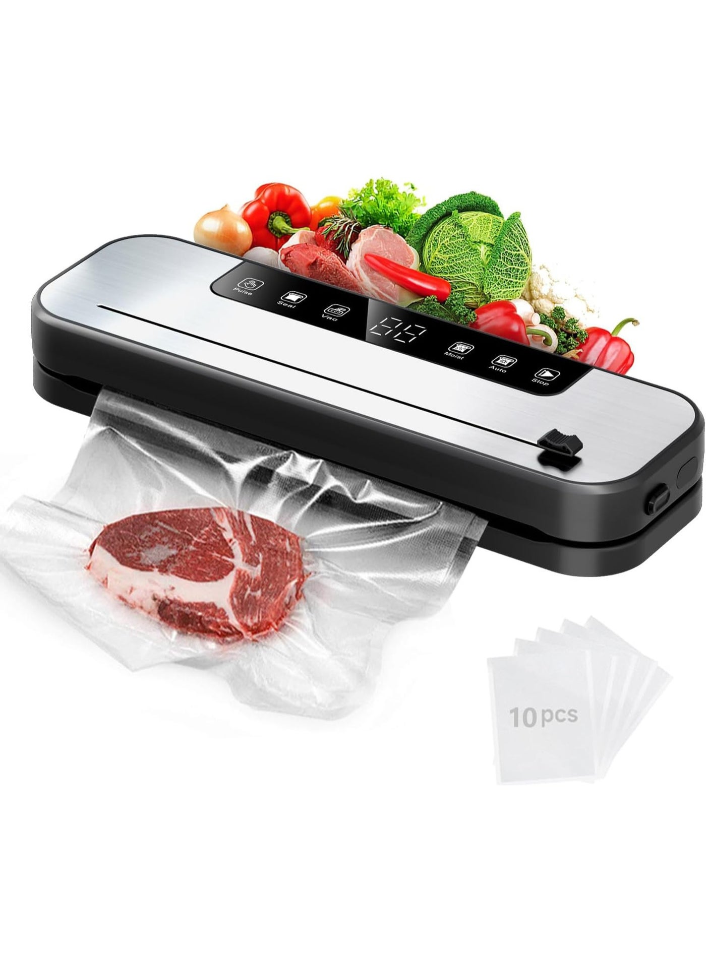 5-in-1 Vacuum Sealer Machine for Food, 75KPa Powerful…