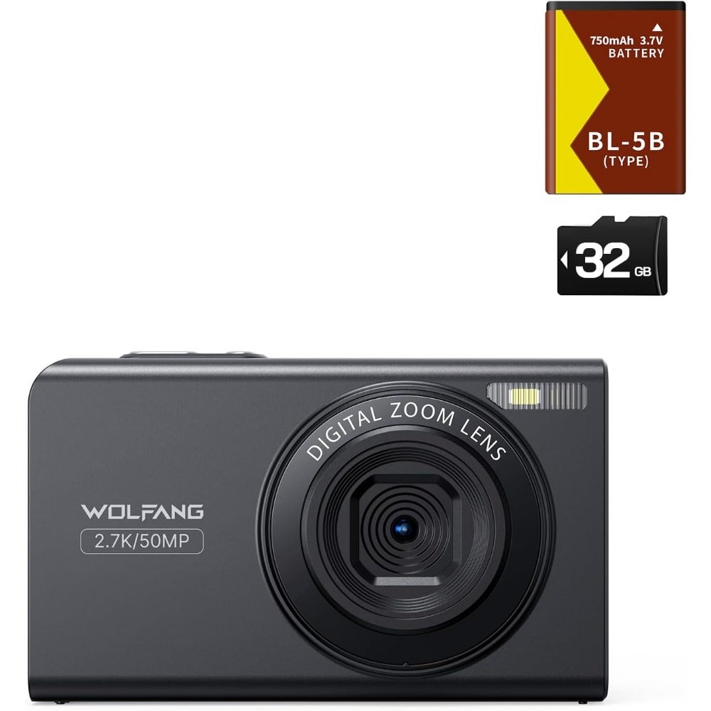 Digital Camera, 2.7K Camera for Photography, 50MP…