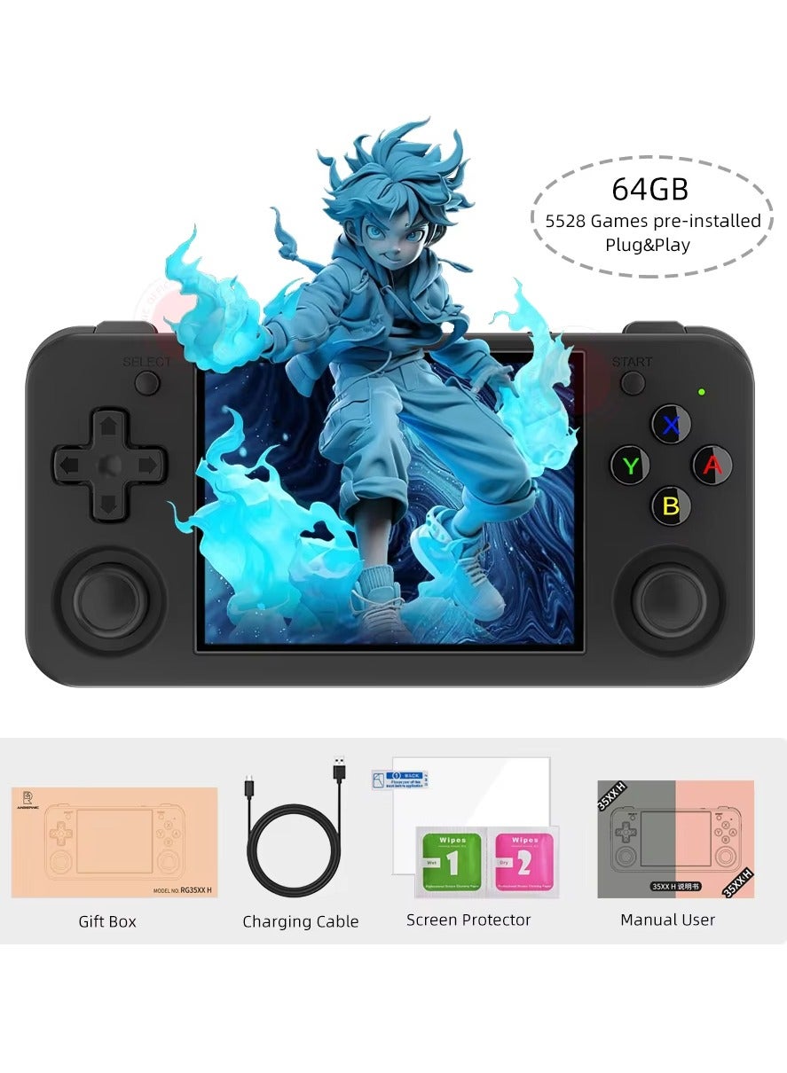 RG35XX H Retro Handheld Game Console, Linux System…