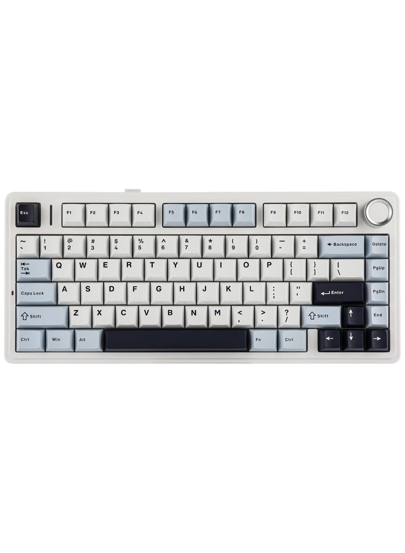 Compare AULA F75 Wireless Mechanical Gaming Keyboard – 75% Compact Gasket Mount – TriMode Bluetooth 5.02.4GUSBC – HotSwappable LEOBOG Reaper Switches – RGB Backlit – Long Battery Life – UltraFast Response for PCMac – Light Blue at KSA Price