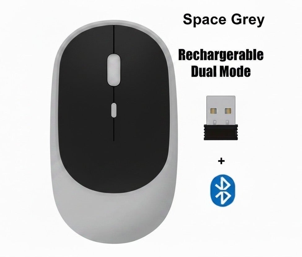 Wireless Mouse Rechargeable, Dual Mode Bluetooth 5.2…