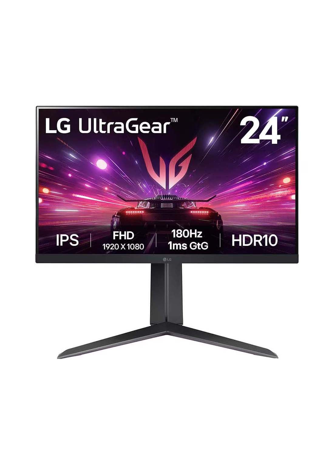Compare 24inch UltraGear™ FHD IPS Borderless gaming monitor with 180Hz, IPS 1ms GtG, HDR10, NVIDIA® GSYNC® Compatible, AMD FreeSync™, HDMI 2.0, DisplayPort 1.4, Black 24GS65FB Black at KSA Price