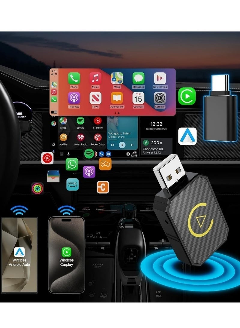 2-in-1 Wireless Carplay Dongle for OEM Wired…
