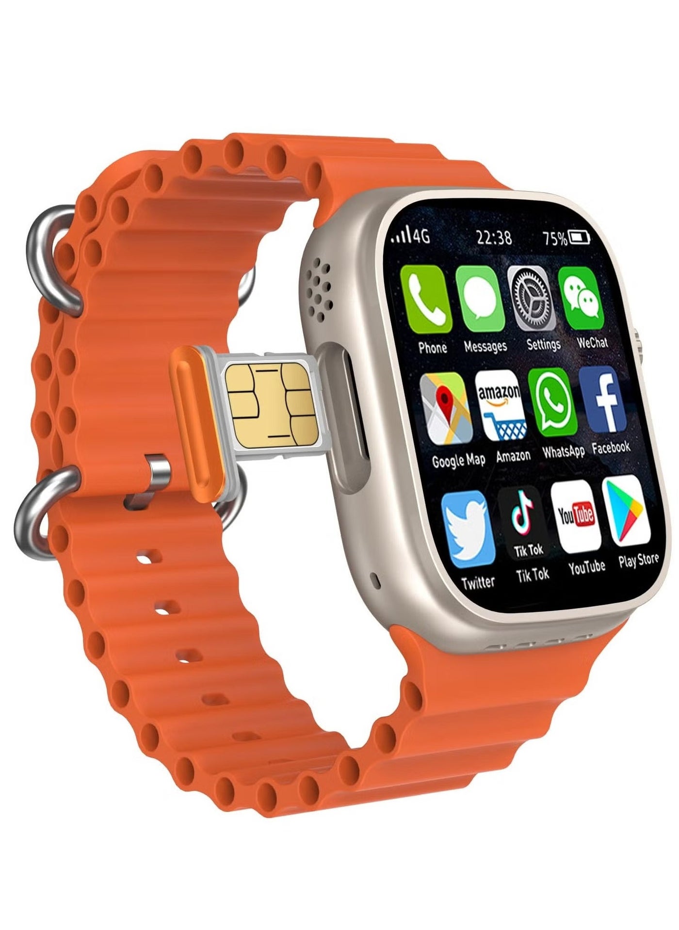 Compare 4G Ultra Smart Watch with 2.2 Inch HD Display & SIM Support – Gold, Three Strap Sets for Men | Advanced Features, Fitness Tracking & Bluetooth Connectivity at KSA Price