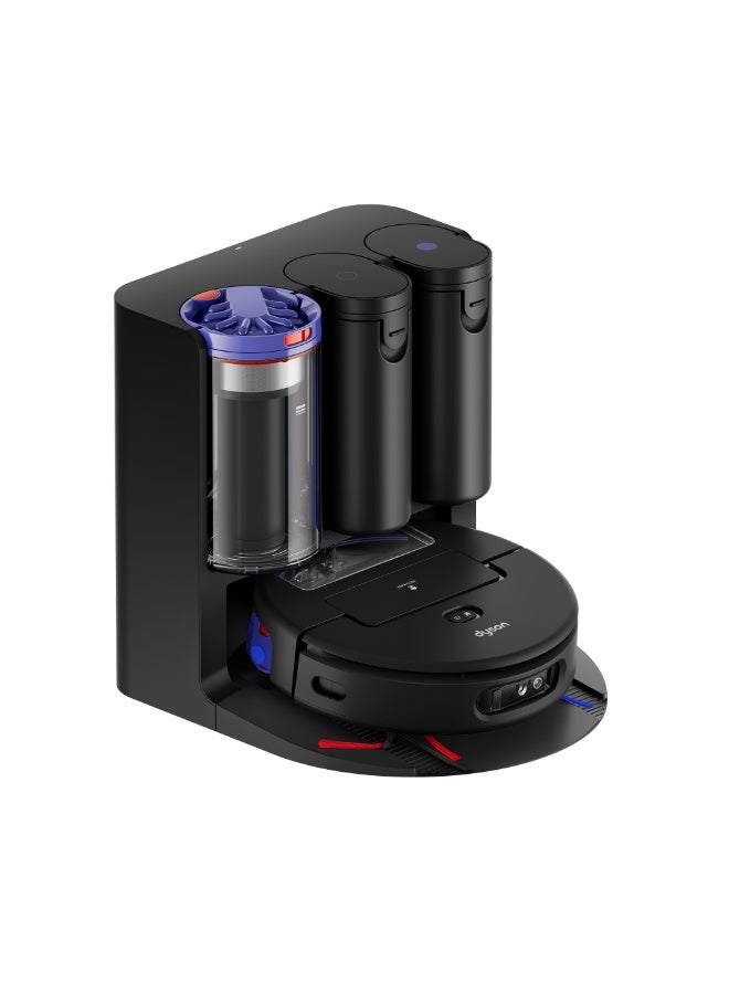 Compare Dyson Spot+Scrub™ Ai wet and dry robotic vacuum cleaner, 18,000Pa Suction, 2in1 Vacuum & Mop, eliminates hidden stains using advanced Ai¹ Hygienically, SelfEmptying, Wet roller cleans itself on every rotation, 4x more suction on carpets 3 L 50 W 58618101 black at KSA Price