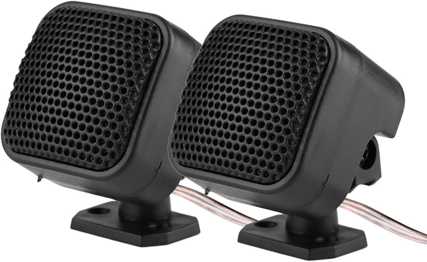 Compare Automobile Tweeter Loudspeaker, 2pcs Car Small Square Speaker 500W Loud Audio Music Tweeter Loudspeaker for Most Cars Black at KSA Price