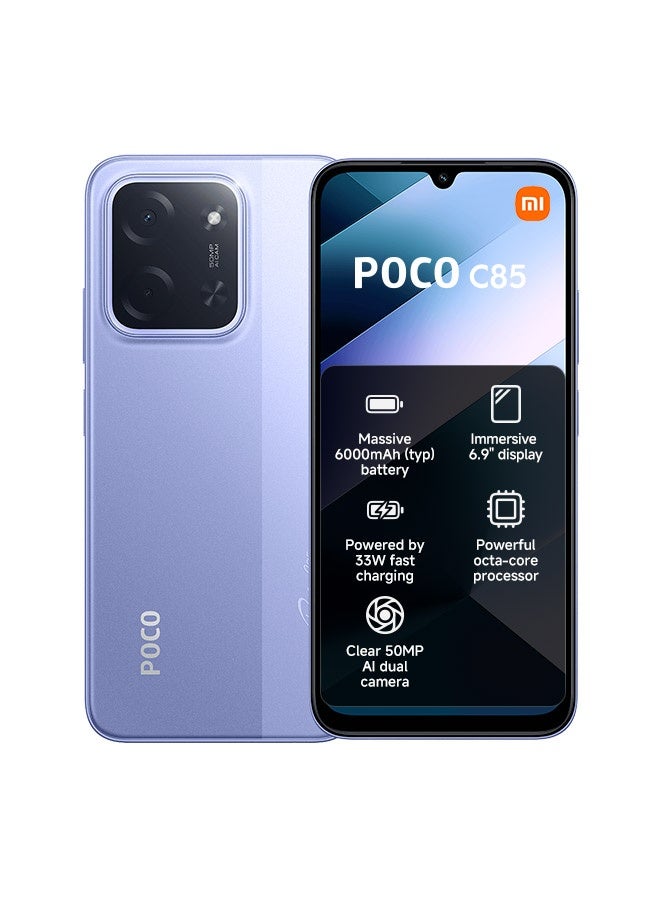 POCO C85 Dual SIM Purple 8GB RAM 256GB…