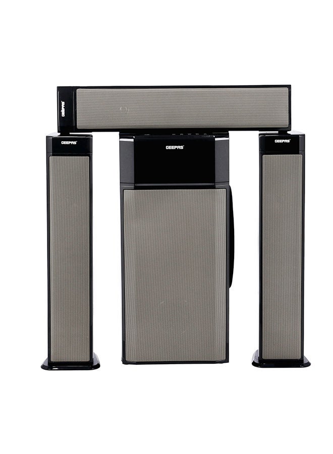 Compare 3.1 Ch Multimedia Speaker System, Remote Control, | Booming Bass | USB, Bluetooth, FM Radio And Multiple Device Inputs | LED Display | RGB Light | Equalizers GMS8522 Black at KSA Price