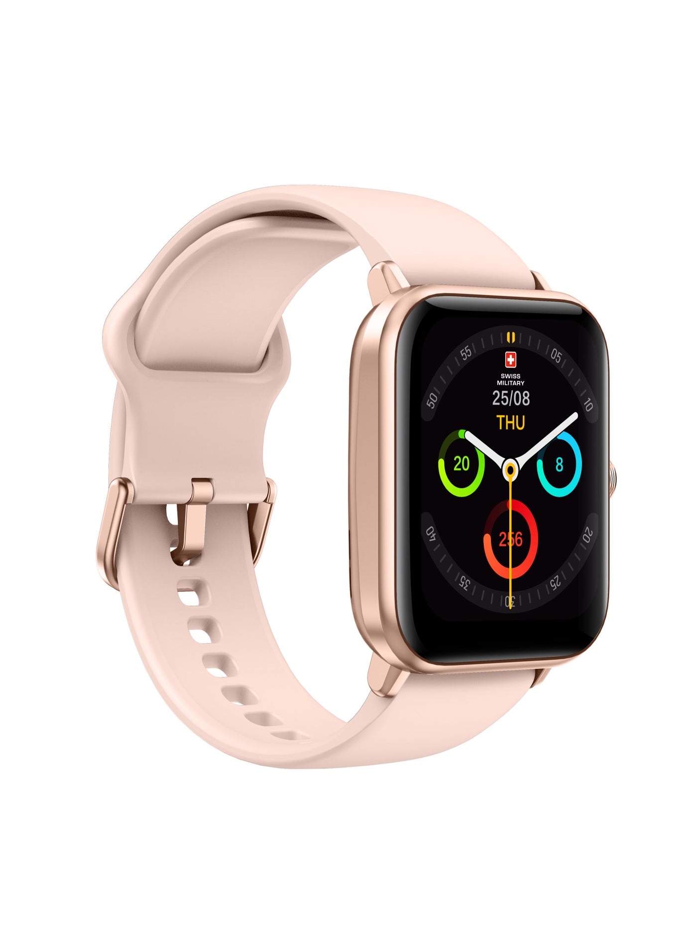 Compare Alps Smart watch,100 Songs Storage, Heart RateStressBPOxygen level Monitoring, Water Resistance: IP67, Battery Life 5to7 Days, Compatibility: IOSAndroidPink at KSA Price