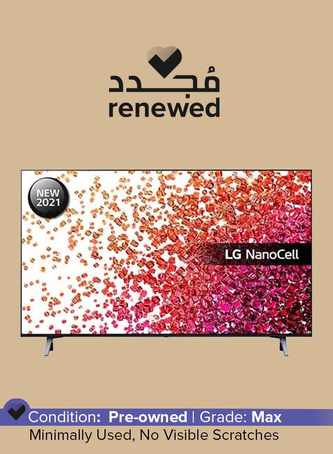 Compare Renewed  NanoCell 43Inch 4K Smart TV 43NANO756PR Black at KSA Price