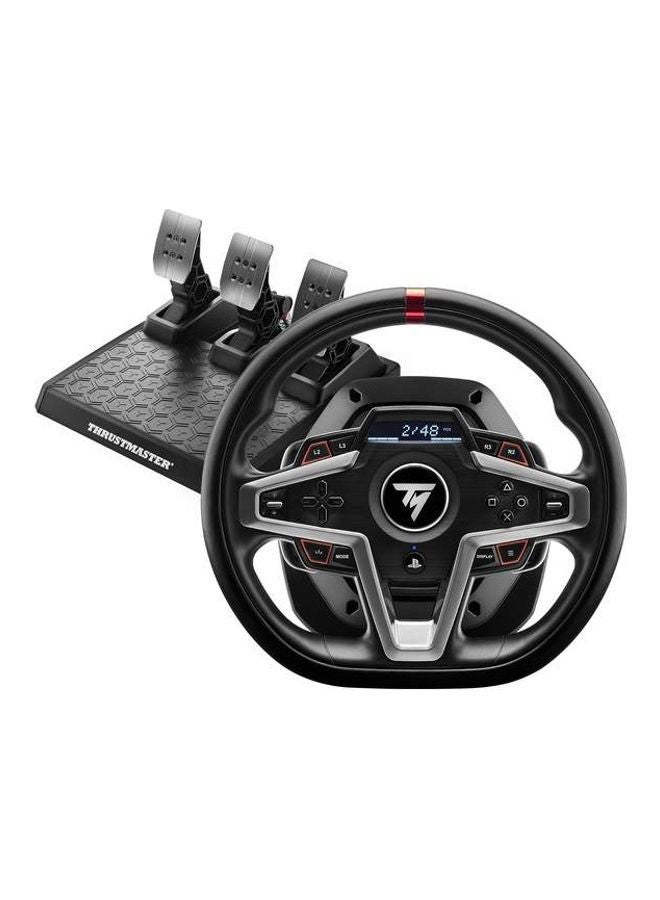 Compare T248 Racing Wheel And Magnetic Pedals, Hybrid Drive, Magnetic Paddle Shifters, Dynamic Force Feedback, Screen With Racing Information PS5, PS4, PC at KSA Price