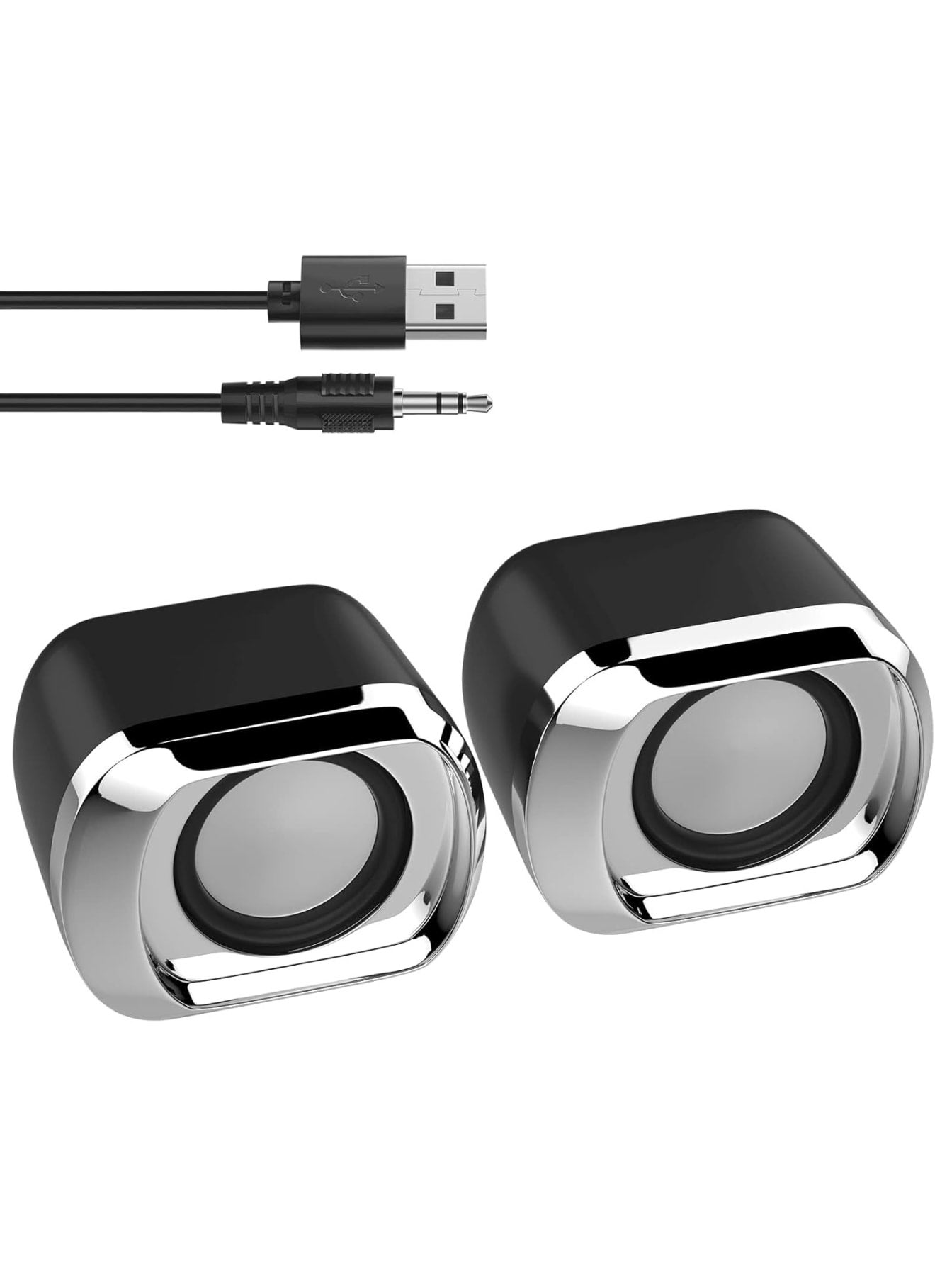Computer Speaker, Minimalistic 2.0 USB-C Powered…