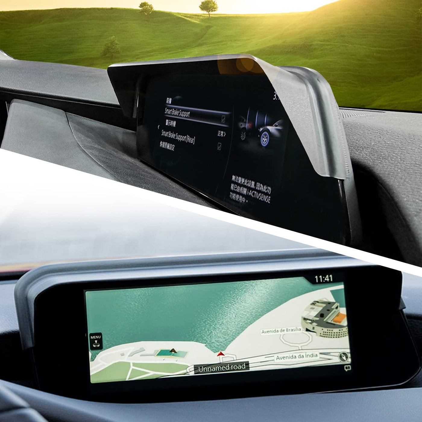 BIXUAN CX-30 Sun Visor Anti-Glare Navigation Device…