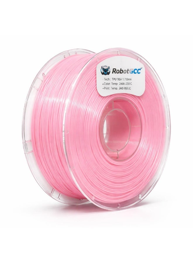 Compare Light Pink TPU Flexible 3D Printer Filament 1.75mm Soft Elastic Printing Material Wear Resistant Impact Resistant Engineering Grade Filament for Cosplay Wearables Robotics Creative Design and Functional Prototypes at KSA Price