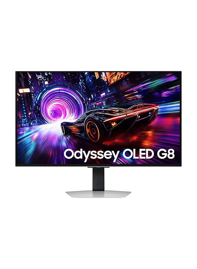 Compare 32 inch Gaming Monitor G8 G81F Odyssey OLED 4K 3,840 x 2,160 240Hz Refresh Rate 0.03Ms Response Time, Silver Matte, Height Adjustable and Pivot, LS32FG810SMXUE Black at KSA Price