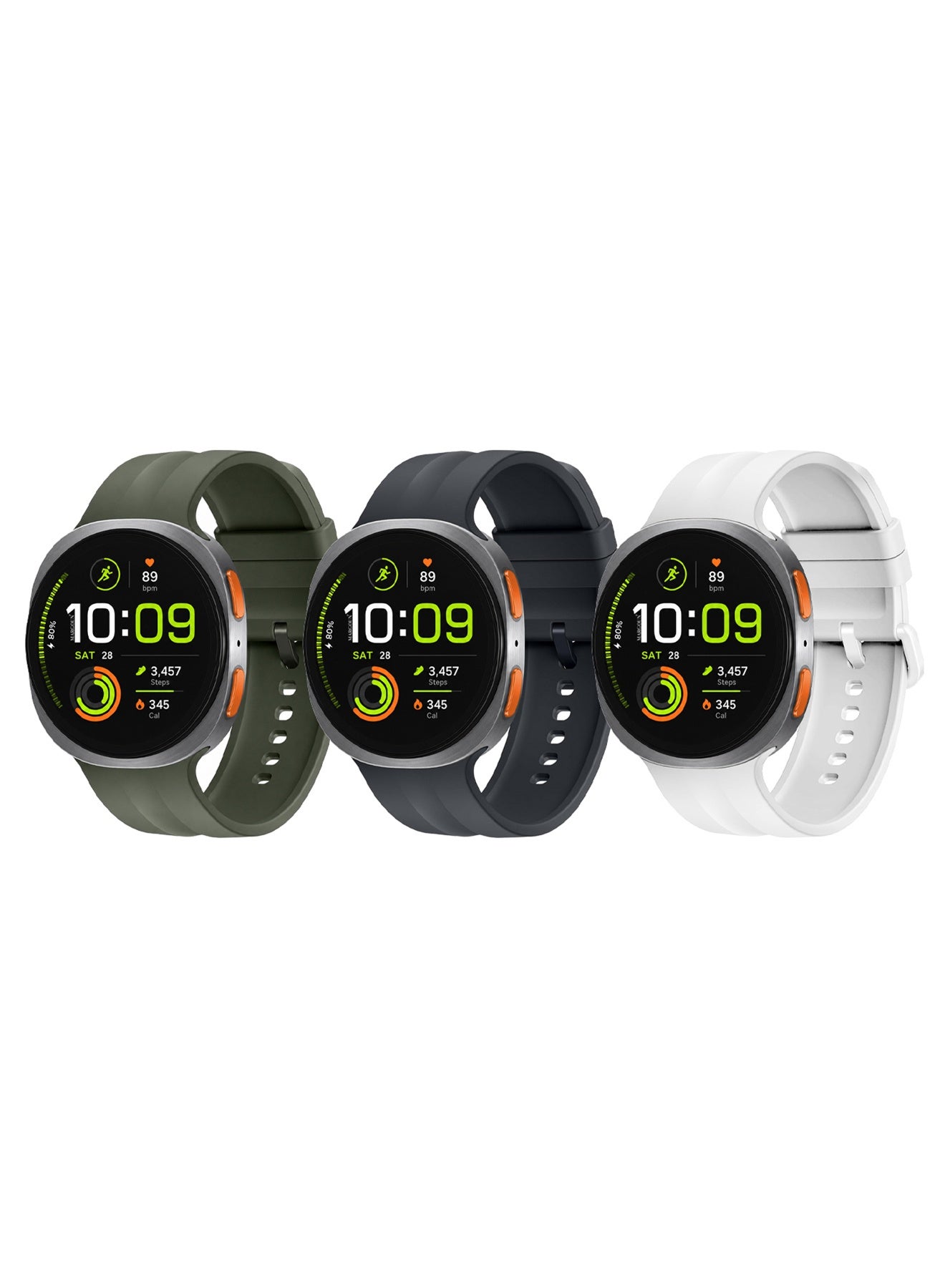3 PACK Silicone Sports Strap Compatible with Samsung…