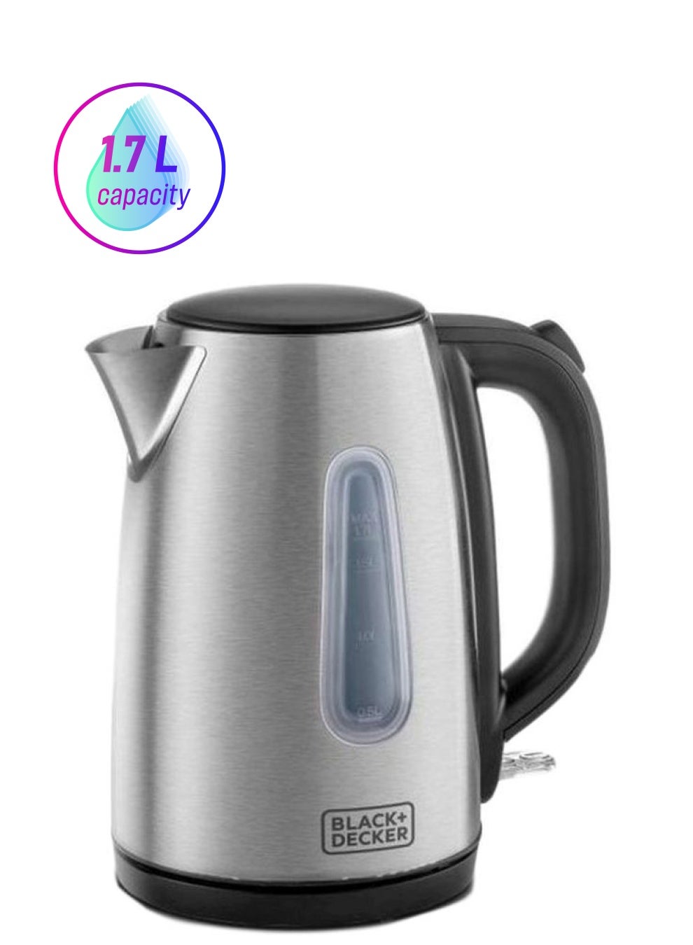 Electric Kettle 1.7 L 2200 W JC450 Silver/Black
