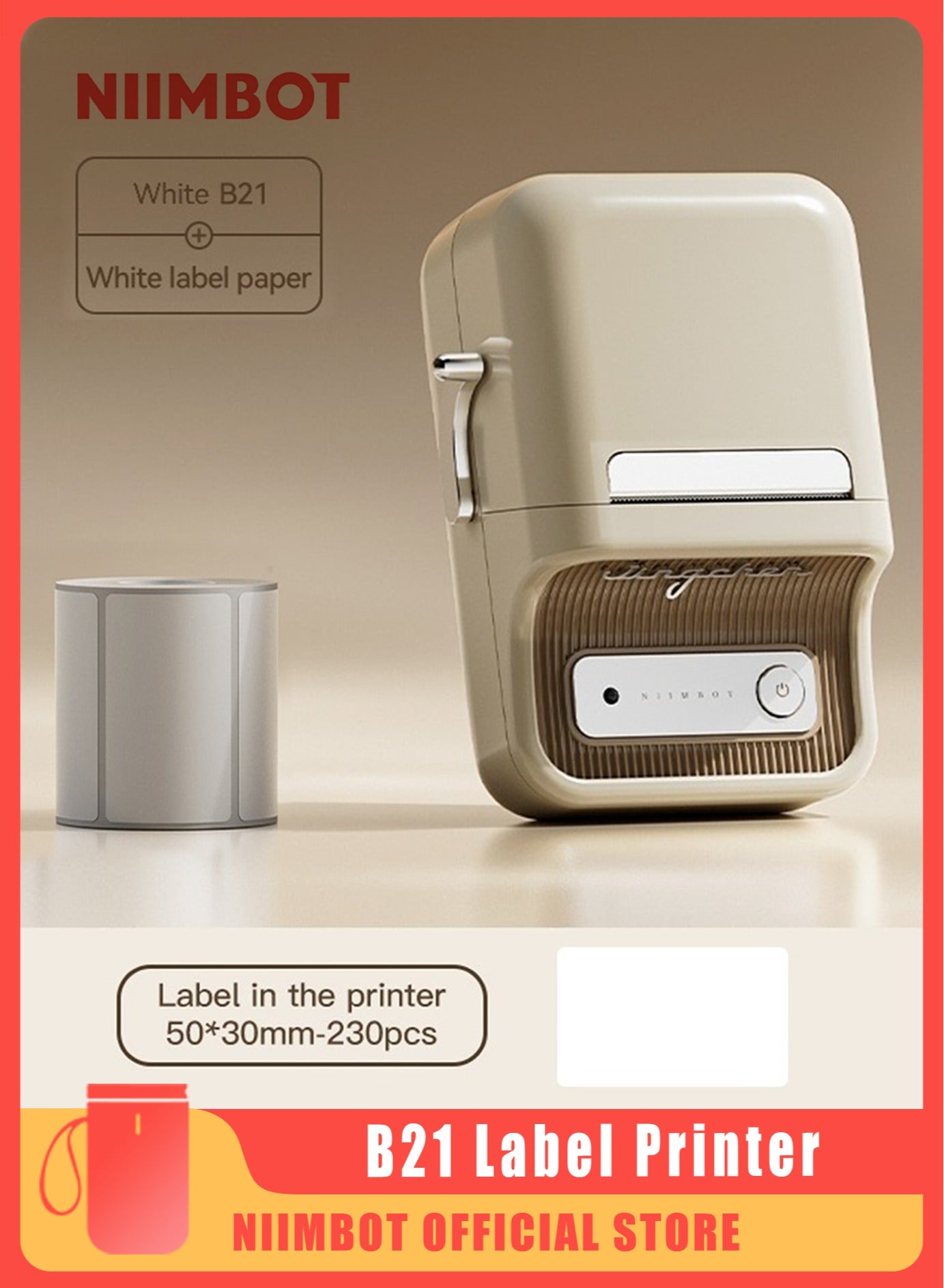 New B21 Bluetooth Label Maker Inkless Label…