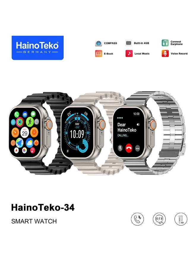 HainoTeko-34 Ultra Design Smart Watch with 2.02 Inch…