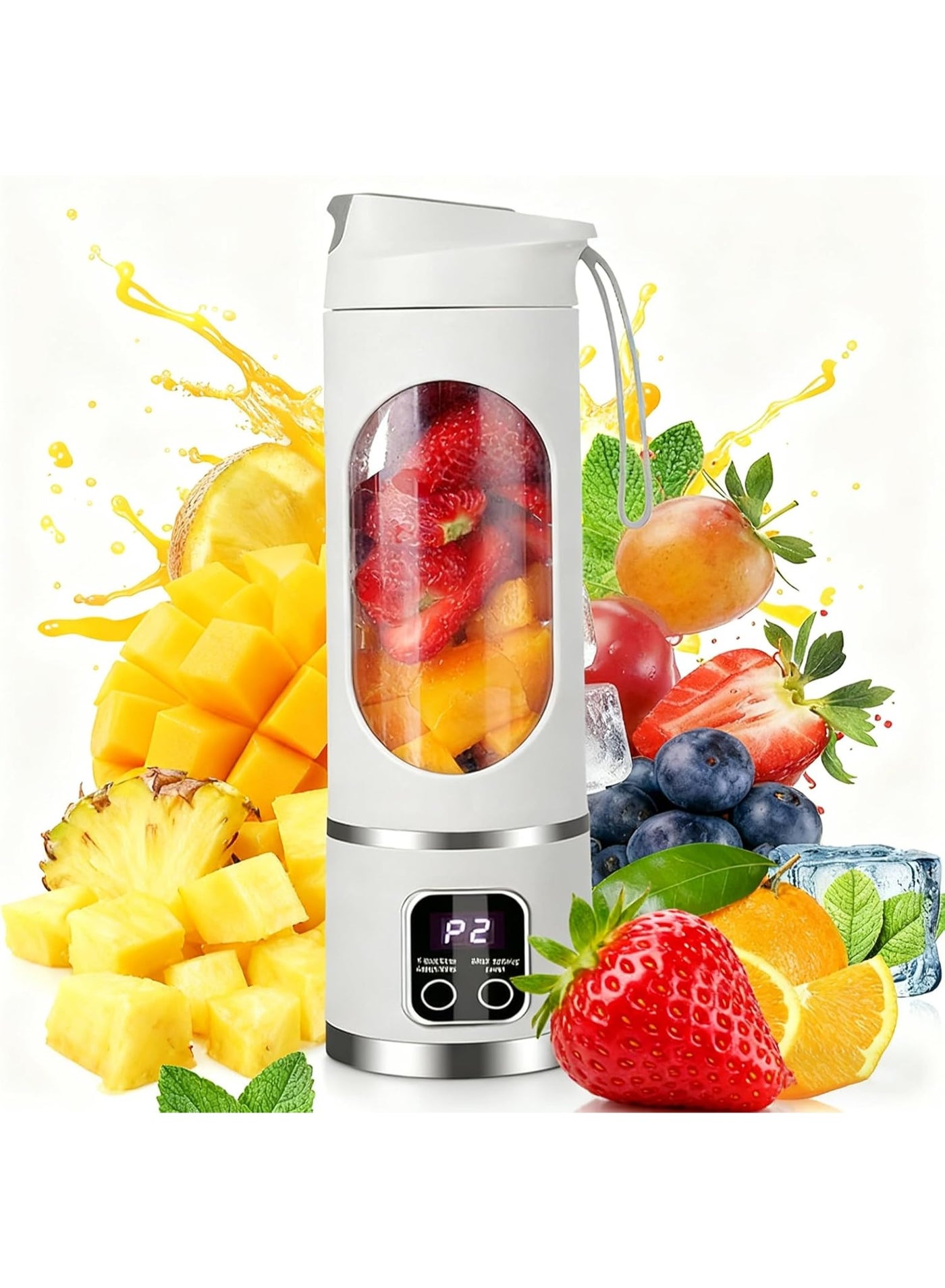 Juicer, Portable Charging Mini Juice Cup Three-speed…