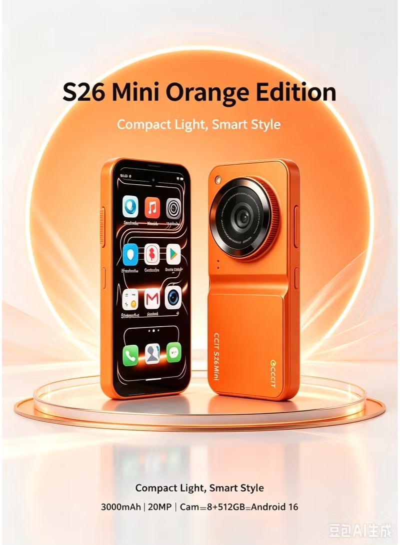 CCIT S26 Mini Smartphone, 8GB RAM, 512GB Storage,…