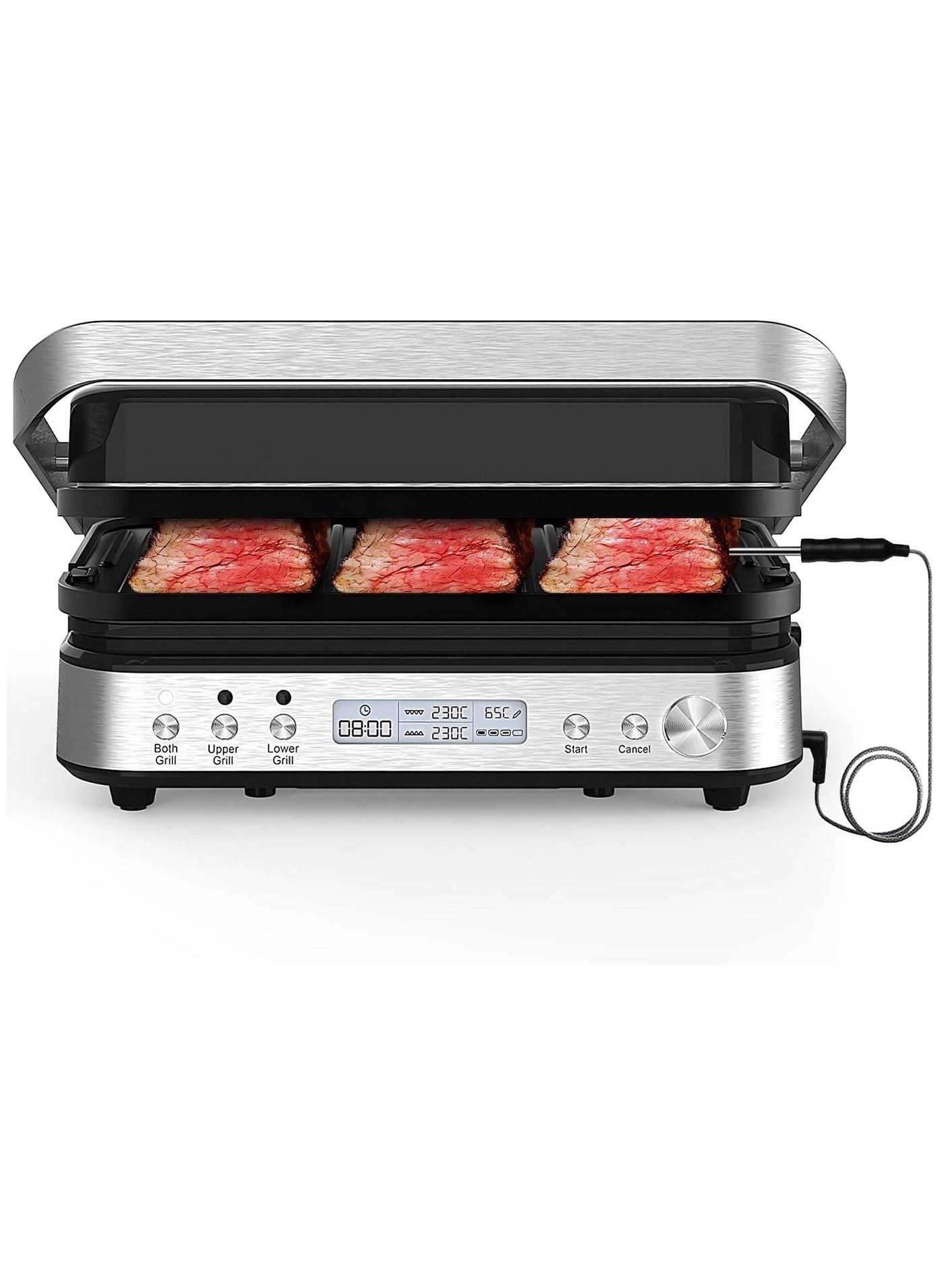 5 in 1 Indoor Grill, Electric Contact Grill…