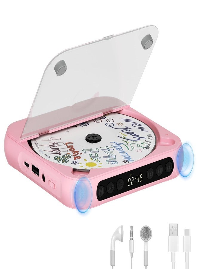 Portable CD Player with Bluetooth, Rechargeable…
