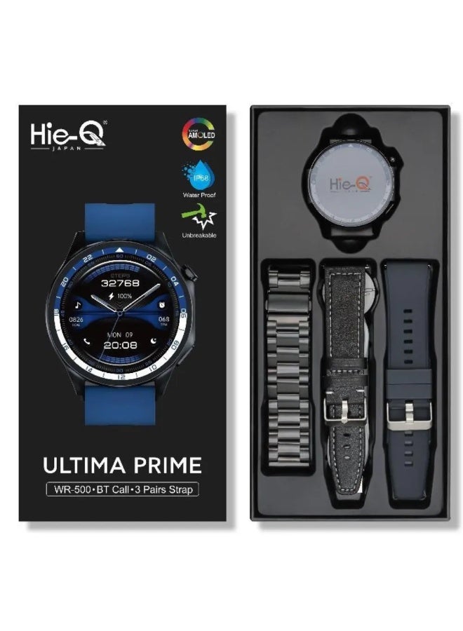Compare WR500 Smart Watch with 3 Interchangeable Straps, AMOLED Display, Bluetooth Calling, Heart Rate Monitor, Sleep Tracking, Fitness Tracker, Waterproof Design, Long Battery Life at KSA Price