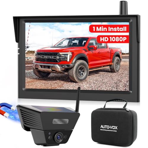 AUTO-VOX Wireless Backup Camera Solar Magnetic: 1-Min…