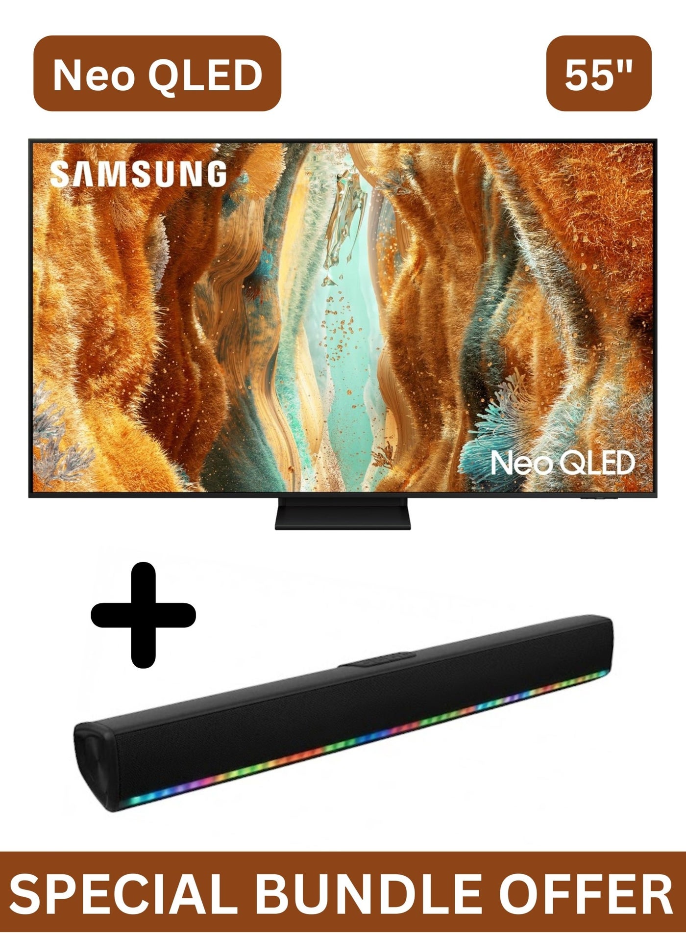 Samsung 55 Inch Neo QLED QN70F 4K, Samsung…