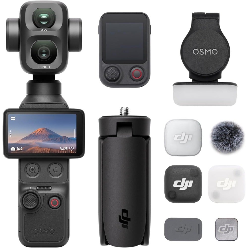 Osmo Pocket 4P Vlog Combo, Dual-Lens Vlog Camera,…
