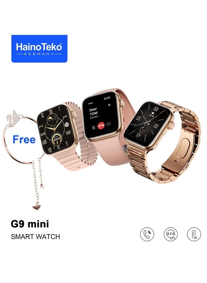 G9 Mini Smart Watch for Women, Rose Gold Edition,…
