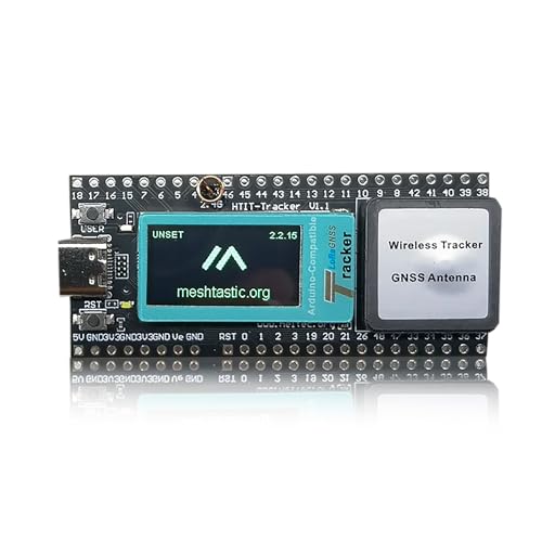 Compare Heltec ESP32 LoRa Meshtastic Asset Wireless Tracker Development Board SX1262 Chip with WiFi BLE GPS for Vehicle Bike Kids Pet Car Fitness Tracker 902928MHz at KSA Price