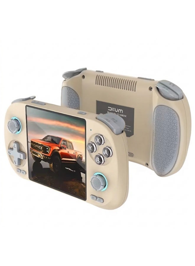 Compare D40MAX Handheld Gaming Console with HD Touch Screen, RGB Dual Joysticks, WiFi & Bluetooth Connectivity, 5000mAh Rechargeable Battery, Portable Gaming Device at KSA Price