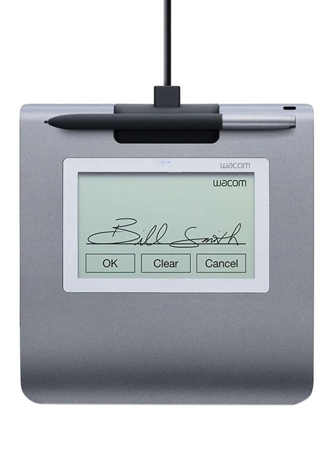 Compare STU430 4.5Inch Monochrome LCD Signature Pad With A BatteryFree Stylus Grey at KSA Price