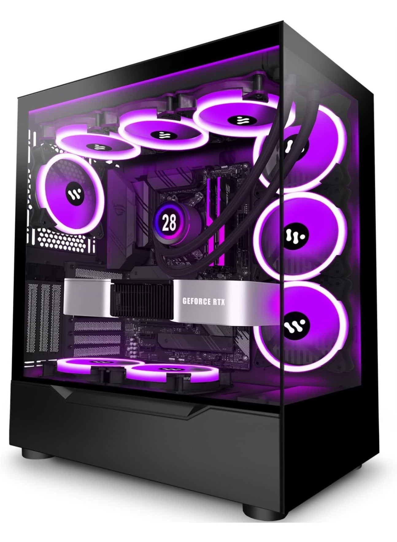 Compare 5060 TI Gaming PC i512400F  H610MK D5 32GB RAM 6000MHz  Nvme 1TB SSD  NVIDIA GeForce RTX 5060 TI 8GB  RGB 4 Fans Case  RGB Air Cooler  700W Power Supply i512400F  5060 TI at KSA Price