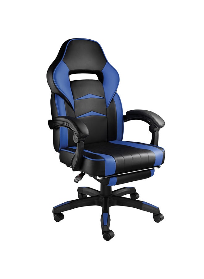 Compare Gaming Chair Racing Style With Retractable Footrest BlueBlack 135x44x53cm at KSA Price